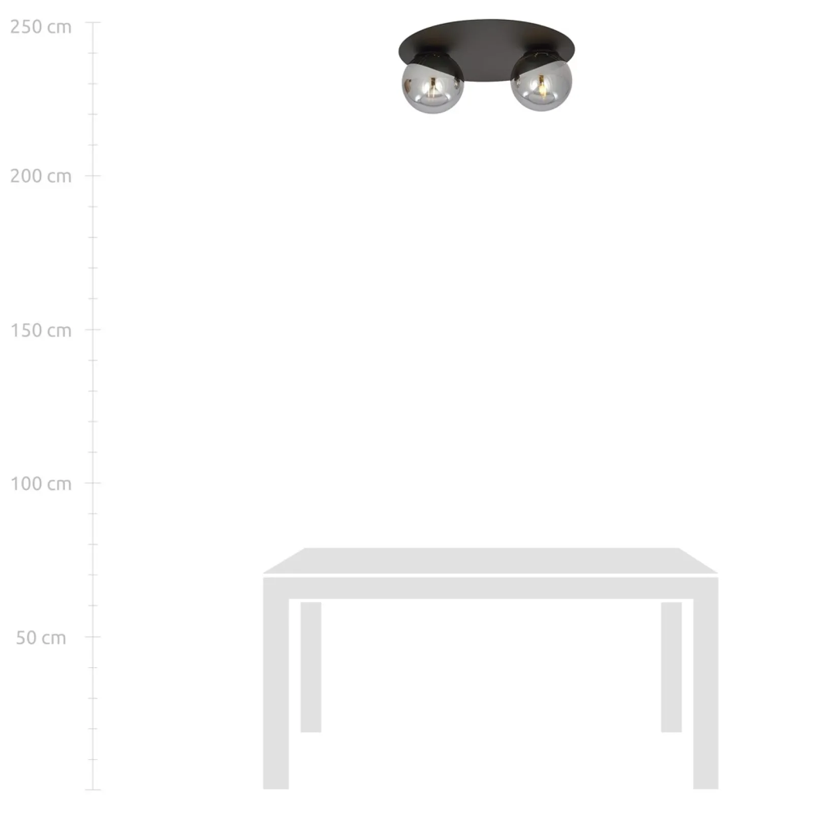 Sklep Kaja Dwupunktowa lampa sufitowa do korytarza 1128/2 SOLAR | Kaja* Plafony Nowoczesne