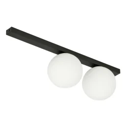 Sklep Kaja Dwupunktowa listwa sufitowa z białymi kulami 1124/2 FIT | Kaja* Plafony Nowoczesne