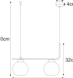 Sklep Kaja Dwupunktowa, nowoczesna lampa wisząca K-4880 TORVI | Kaja Oświetlenie Best Sale