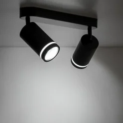 Sklep Kaja Dwupunktowa, techniczna lampa sufitowa TK 6912 JET BLACK | Kaja Store