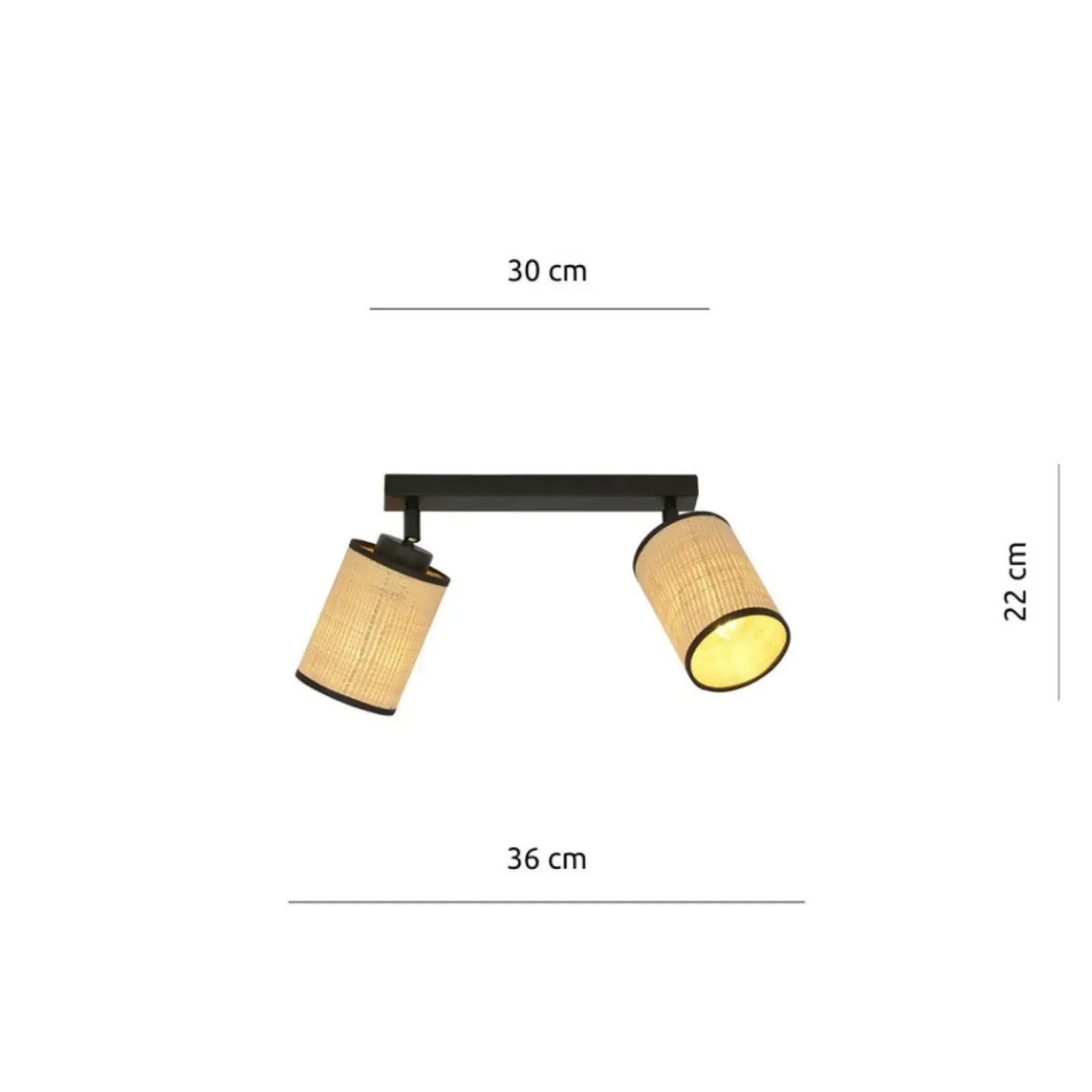 Sklep Kaja Dwupunktowy reflektor z abażurami, do holu 1151/2 YOGA | Kaja Shop
