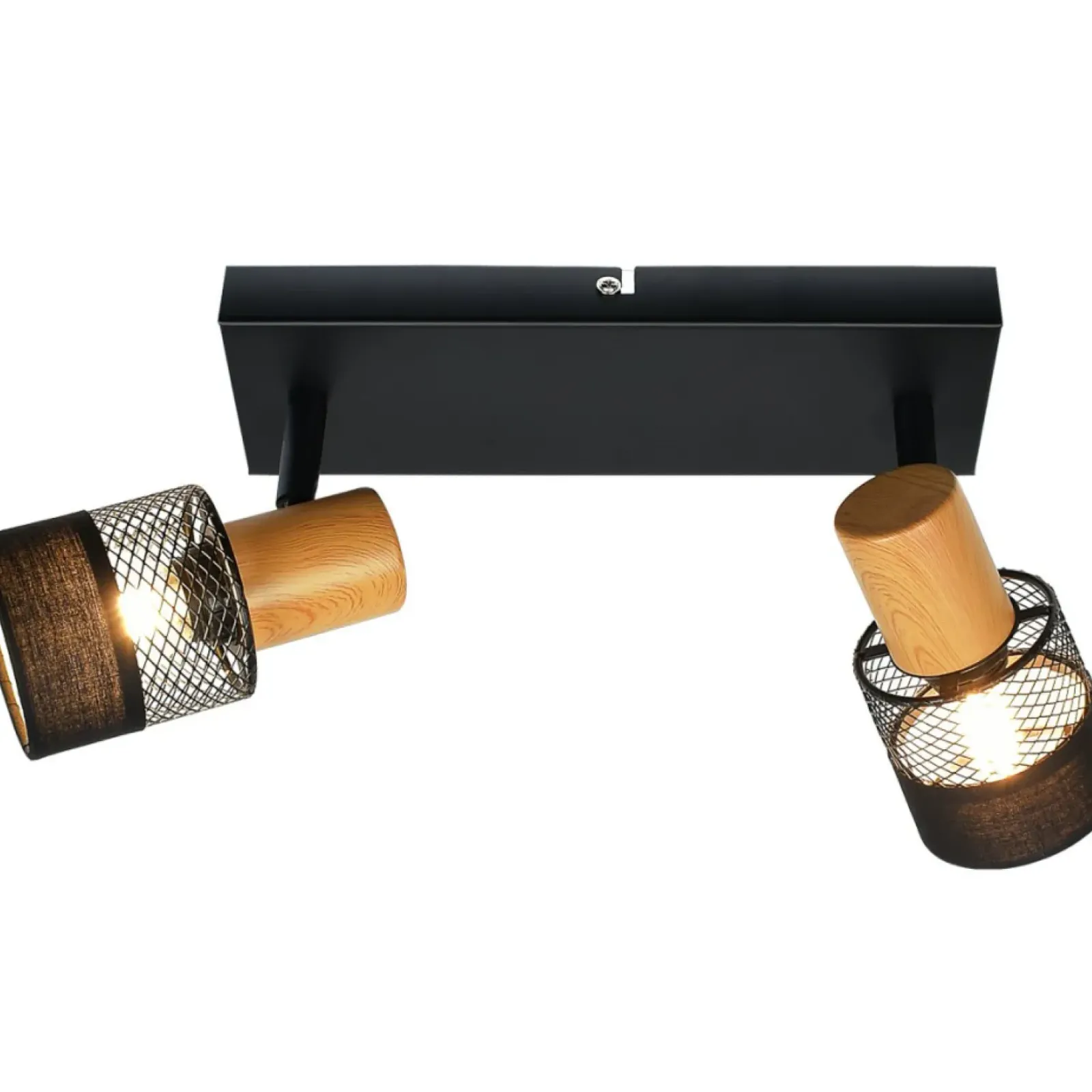 Sklep Kaja Dwupunktowy reflektor z drewnianymi oprawkami SPL-90110-2 COLETTA Shop