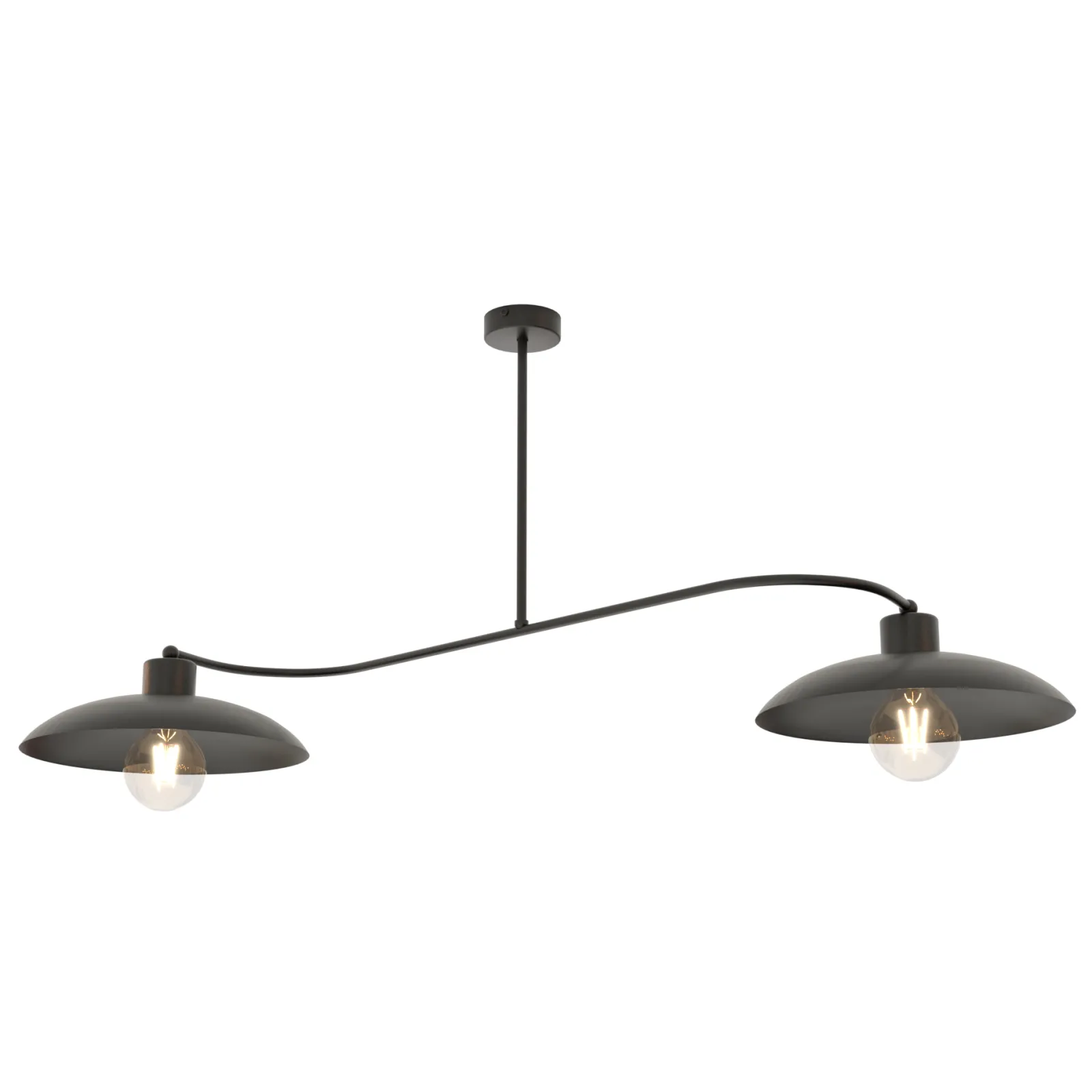 Sklep Kaja Dwuramienna lampa w stylu loftowym 1353/2 FOSTER 2 BLACK | Kaja* Randole Tradycyjne
