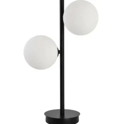 Sklep Kaja Dwuramienna lampka idealna na szafkę nocną LP-002/2T BK z serii DORADO* Nowoczesne Lampki Stołowe