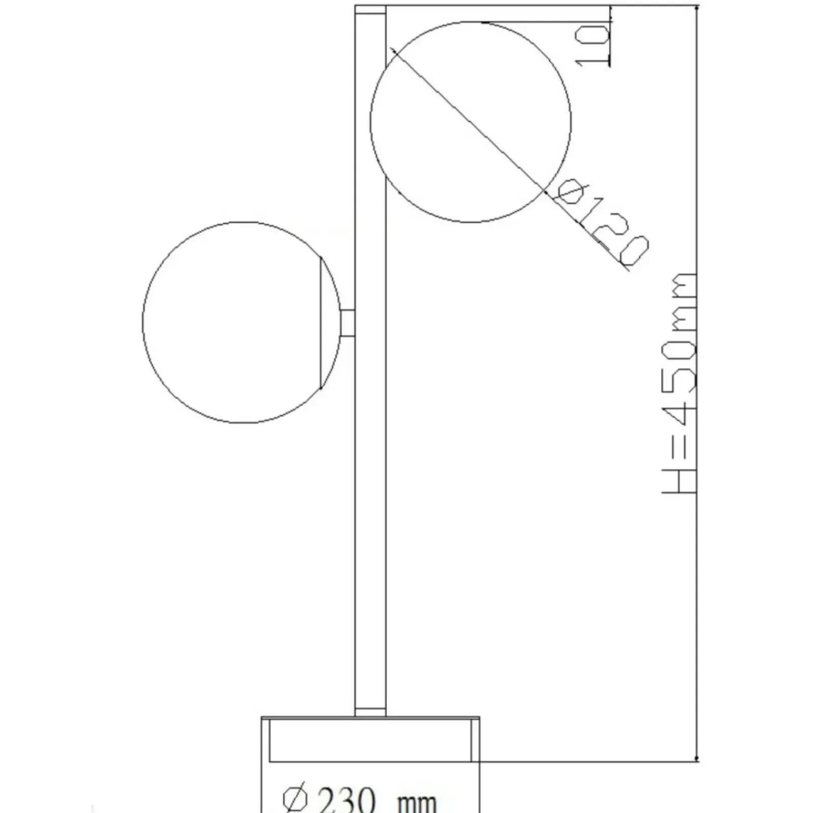 Sklep Kaja Dwuramienna lampka idealna na szafkę nocną LP-002/2T BK z serii DORADO* Nowoczesne Lampki Stołowe
