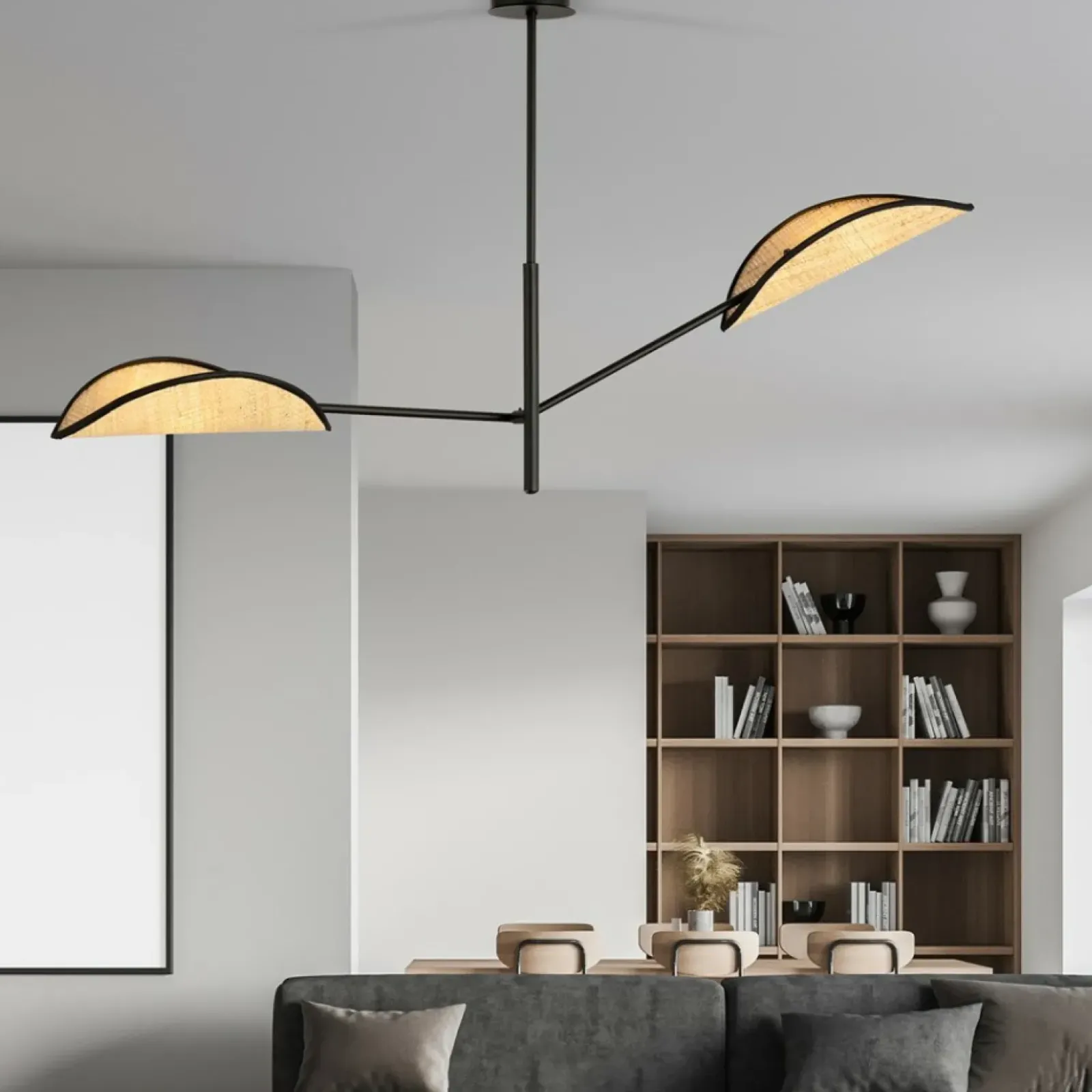 Sklep Kaja Dwuramienna, rustykalna lampa sufitowa 1160/2 VENE | Kaja Oświetlenie New