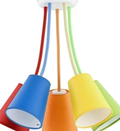 Sklep Kaja Dziecięca lampa z kolorowymi abażurami TK 2107 WIRE COLOUR | Kaja Shop