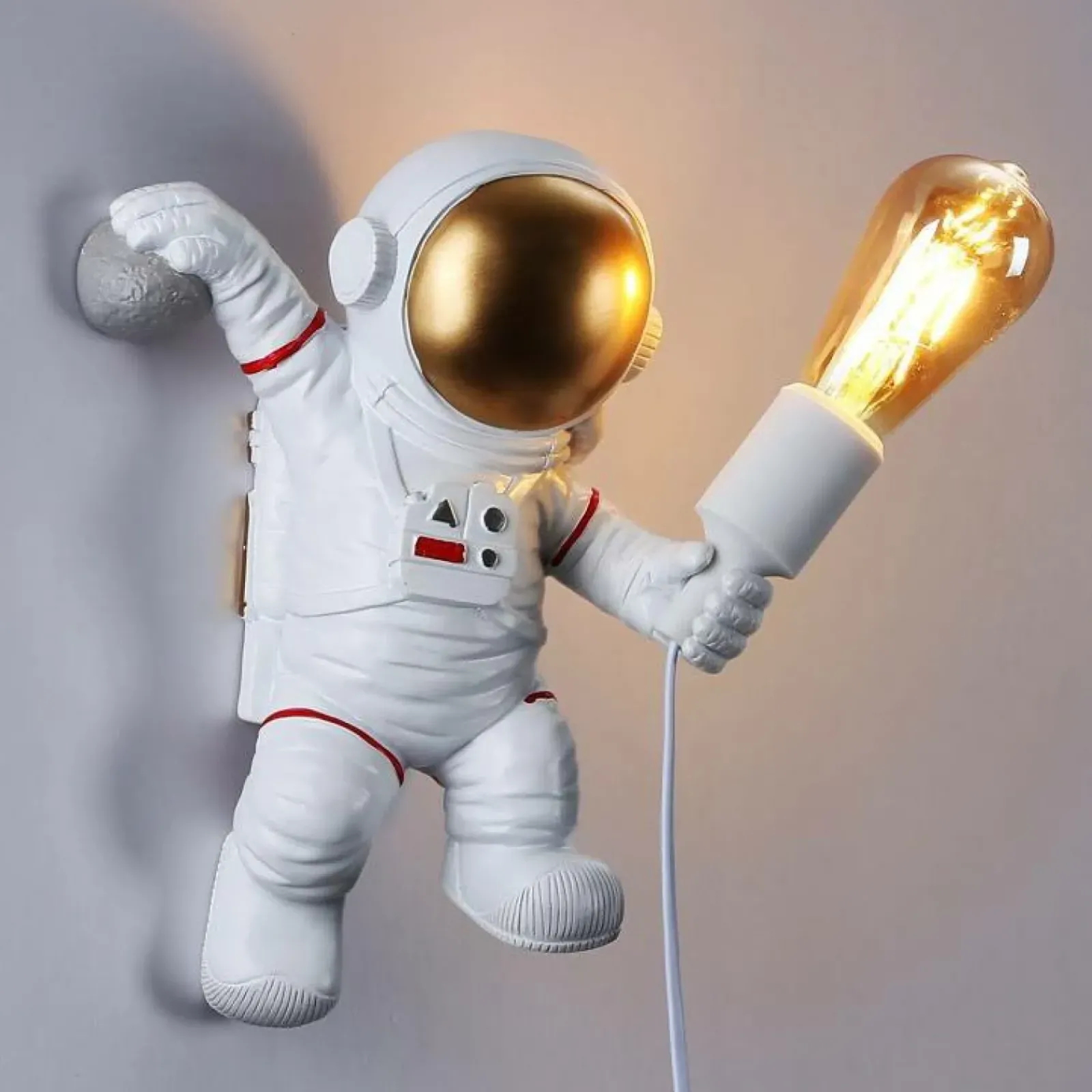 Sklep Kaja Dziecięca lampka stołowa astronauta ABR-KARD7 AMSTRONG | Kaja* Nowoczesne Lampki Stołowe