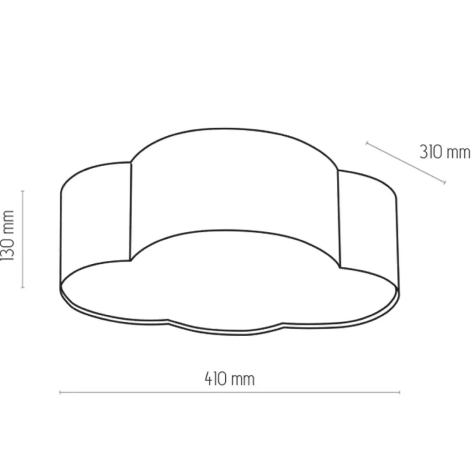 Sklep Kaja Dziecięcy plafon w kształcie chmurki TK 3144 CLOUD MINI | Kaja Store