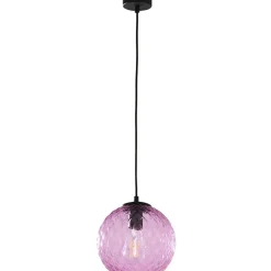 Sklep Kaja Dziewczęca, różowa lampa wisząca, kula ø21 E27 TK 6343 z serii CADIX Fashion
