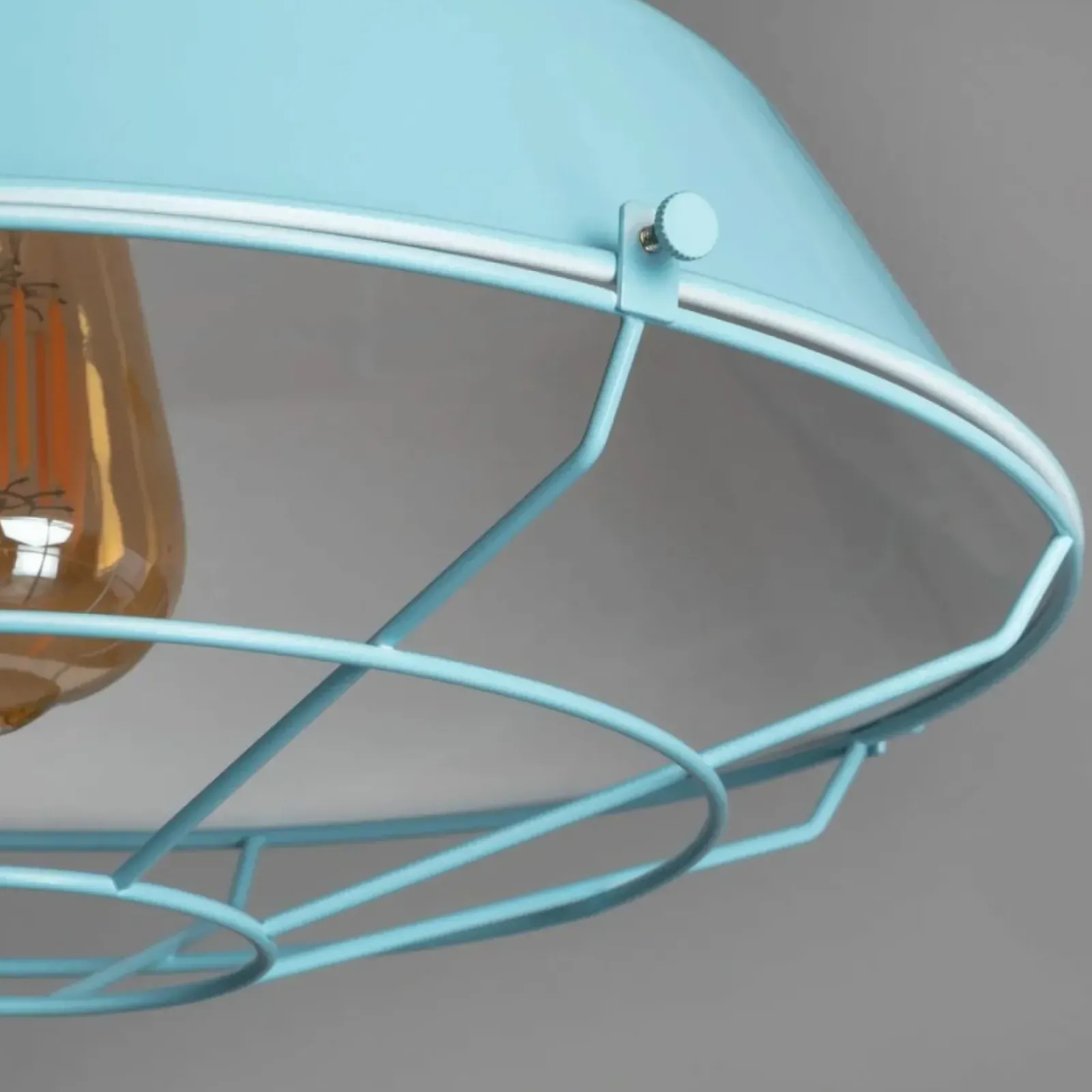 Sklep Kaja Efektowna, błękitna lampa dekoracyjna ABR-RRP-B-E27 RETRO | Kaja błękitny Cheap