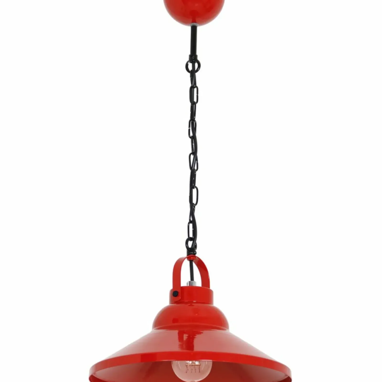 Sklep Kaja Efektowna, czerwona lampa wisząca LX 6180 IRON | Kaja Oświetlenie Discount