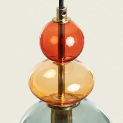 Sklep Kaja Efektowna, kolorowa lampa wisząca ABR-KOLO2-Z KOLORENO | Kaja zielony Best