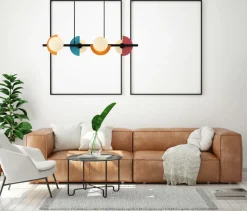 Sklep Kaja Efektowna, kolorowa lampa nad stół PND-37482-4-MLTI NAUTI | Kaja Flash Sale