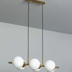 Sklep Kaja Efektowna lampa do oświetlenia stołu ABR-LWZC-6XE27 CONTE | Kaja złoty Outlet