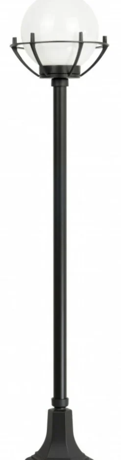 Sklep Kaja Efektowna lampa ogrodowa z kulistym kloszem K 5002/1/KPOl* Lampy Ogrodowe Stojące