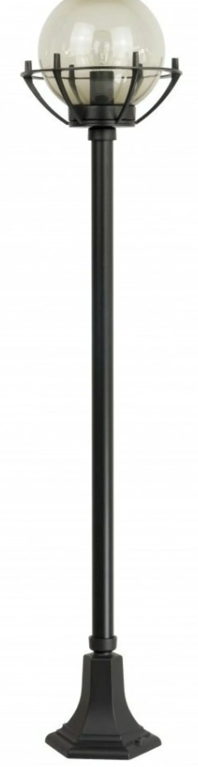 Sklep Kaja Efektowna lampa ogrodowa z kulistym kloszem K 5002/1/KPOl* Lampy Ogrodowe Stojące