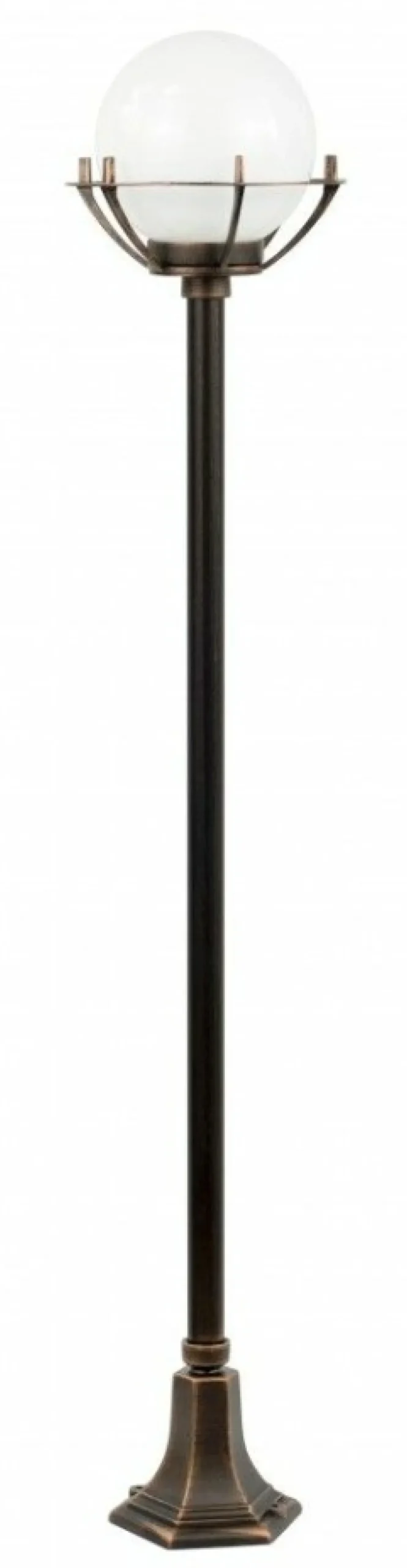 Sklep Kaja Efektowna lampa ogrodowa z kulistym kloszem K 5002/1/KPOl* Lampy Ogrodowe Stojące