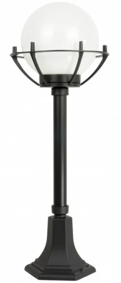 Sklep Kaja Efektowna lampa ogrodowa z koszyczkiem i kloszem K 5002/3/KPO* Lampy Ogrodowe Stojące