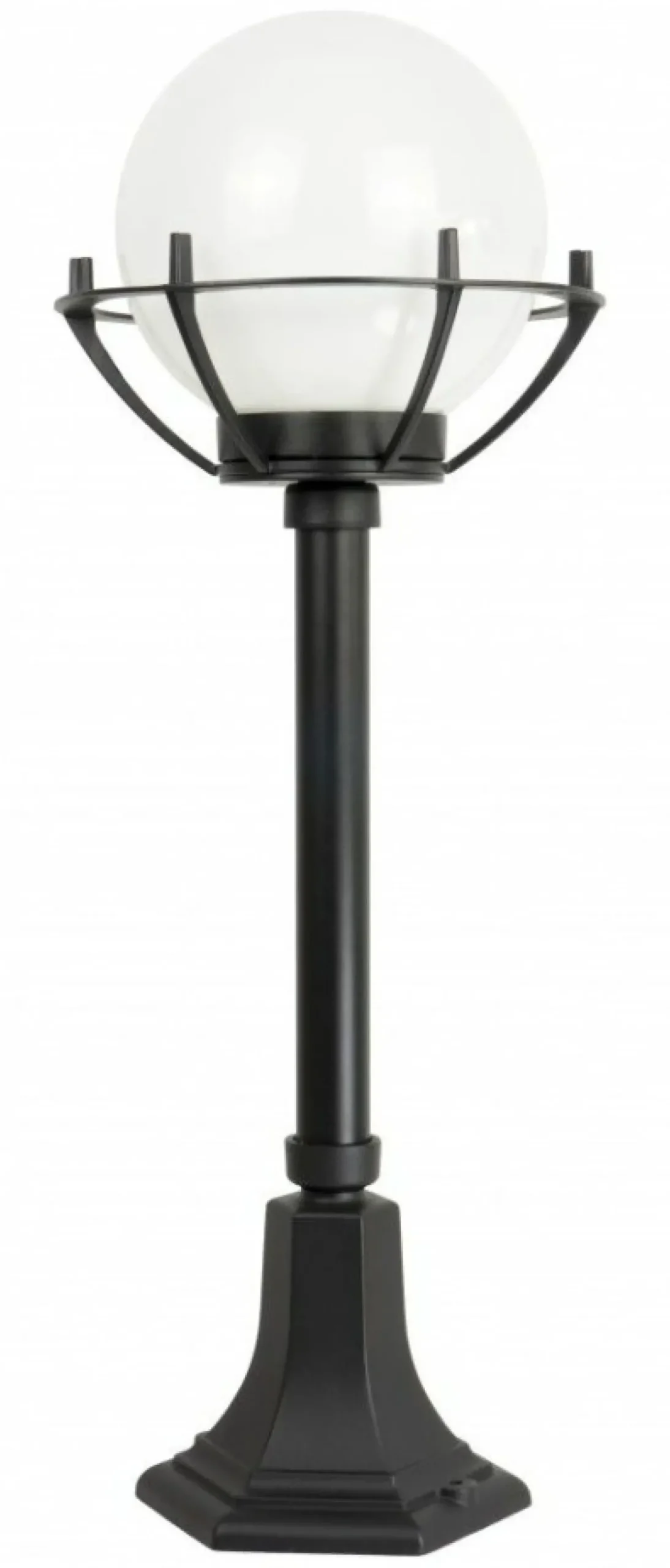 Sklep Kaja Efektowna lampa ogrodowa z koszyczkiem i kloszem K 5002/3/KPO* Lampy Ogrodowe Stojące