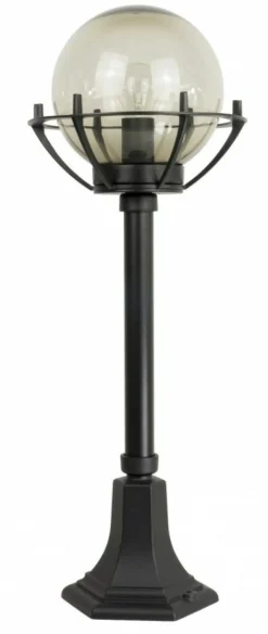 Sklep Kaja Efektowna lampa ogrodowa z koszyczkiem i kloszem K 5002/3/KPO* Lampy Ogrodowe Stojące
