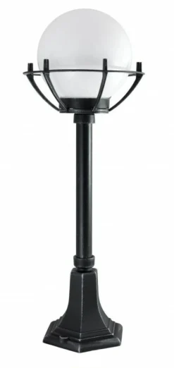 Sklep Kaja Efektowna lampa ogrodowa z koszyczkiem i kloszem K 5002/3/KPO* Lampy Ogrodowe Stojące