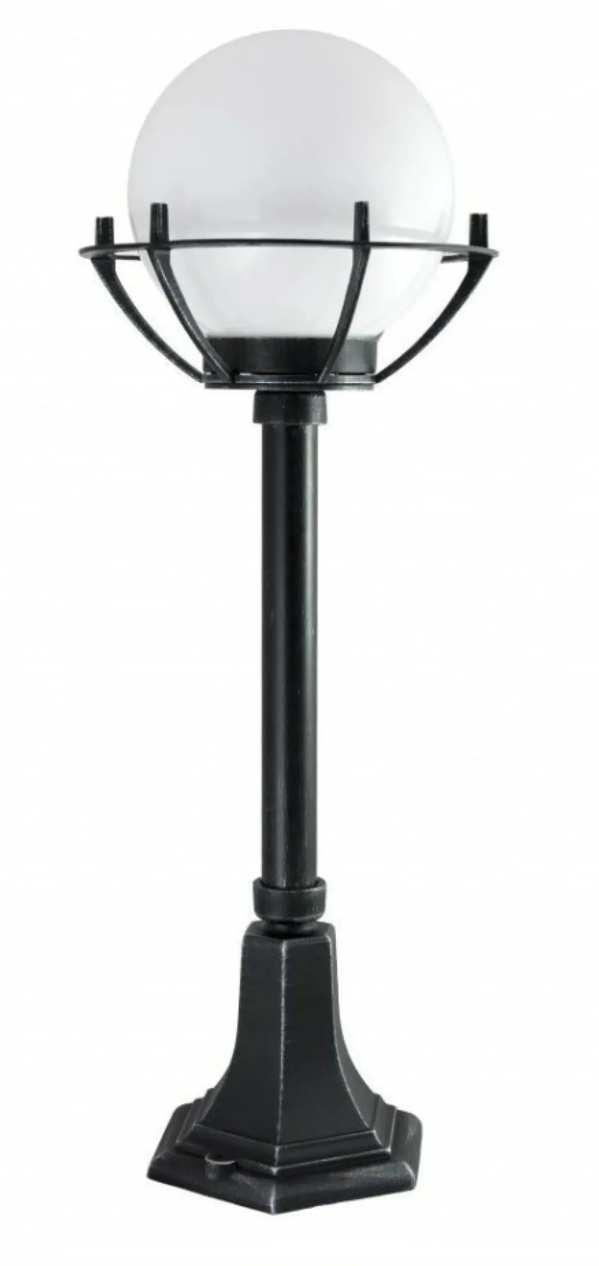 Sklep Kaja Efektowna lampa ogrodowa z koszyczkiem i kloszem K 5002/3/KPO* Lampy Ogrodowe Stojące