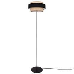 Sklep Kaja Efektowna lampa podłogowa z podwójnym abażurem K-5235 z serii GATO* Lampy Podłogowe Z Abażurem|Lampy Podłogowe