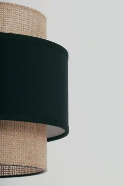 Sklep Kaja Efektowna lampa podłogowa z podwójnym abażurem K-5235 z serii GATO* Lampy Podłogowe Z Abażurem|Lampy Podłogowe
