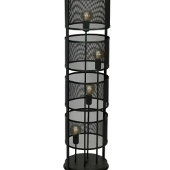 Sklep Kaja Efektowna lampa podłogowa, na cztery żarówki LX 1124 z serii RIM* Lampy Podłogowe Z Abażurem