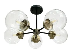 Sklep Kaja Efektowna lampa sufitowa w stylu przemysłowym 35-01306 LENS | Kaja Fashion