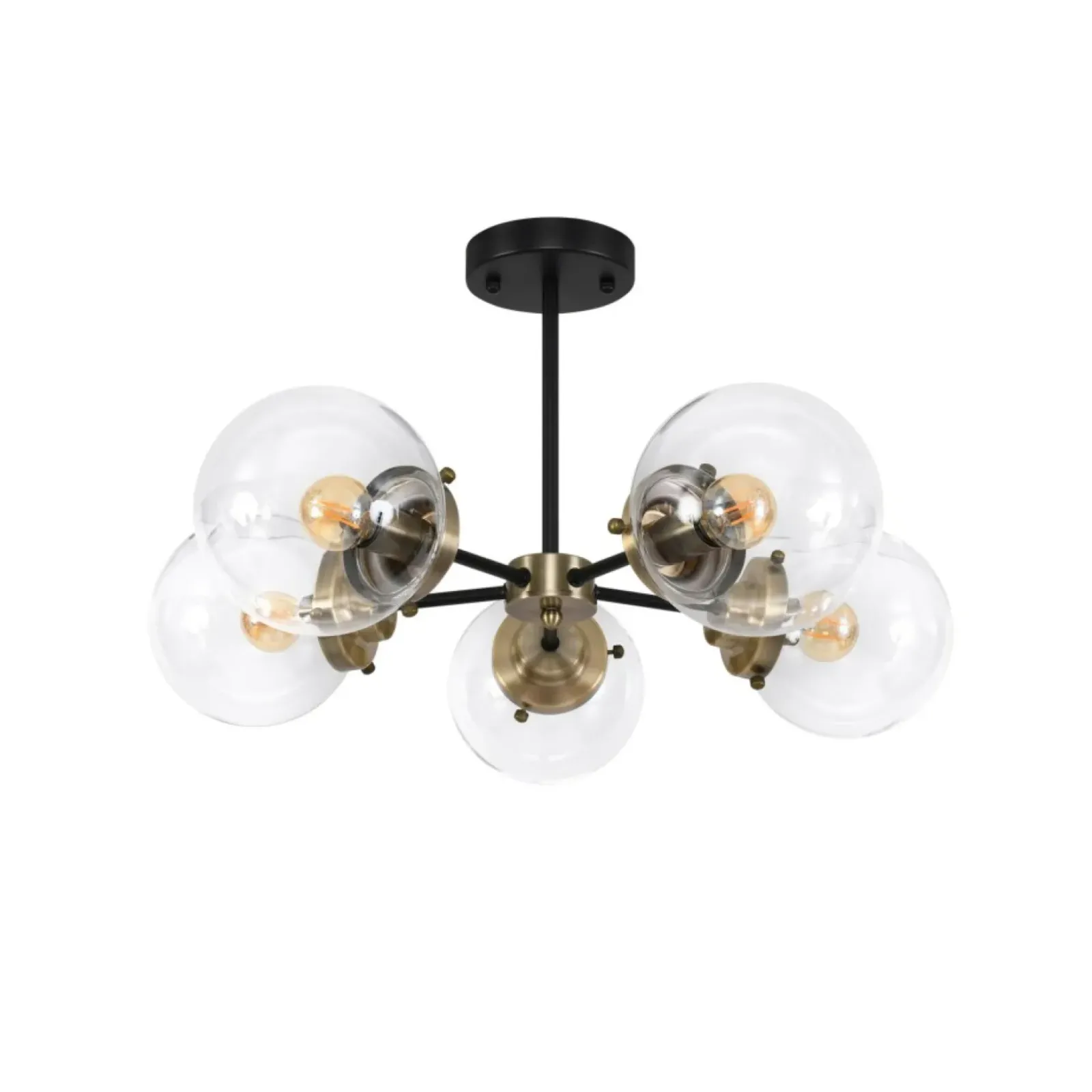 Sklep Kaja Efektowna lampa sufitowa w stylu przemysłowym 35-01306 LENS | Kaja Fashion