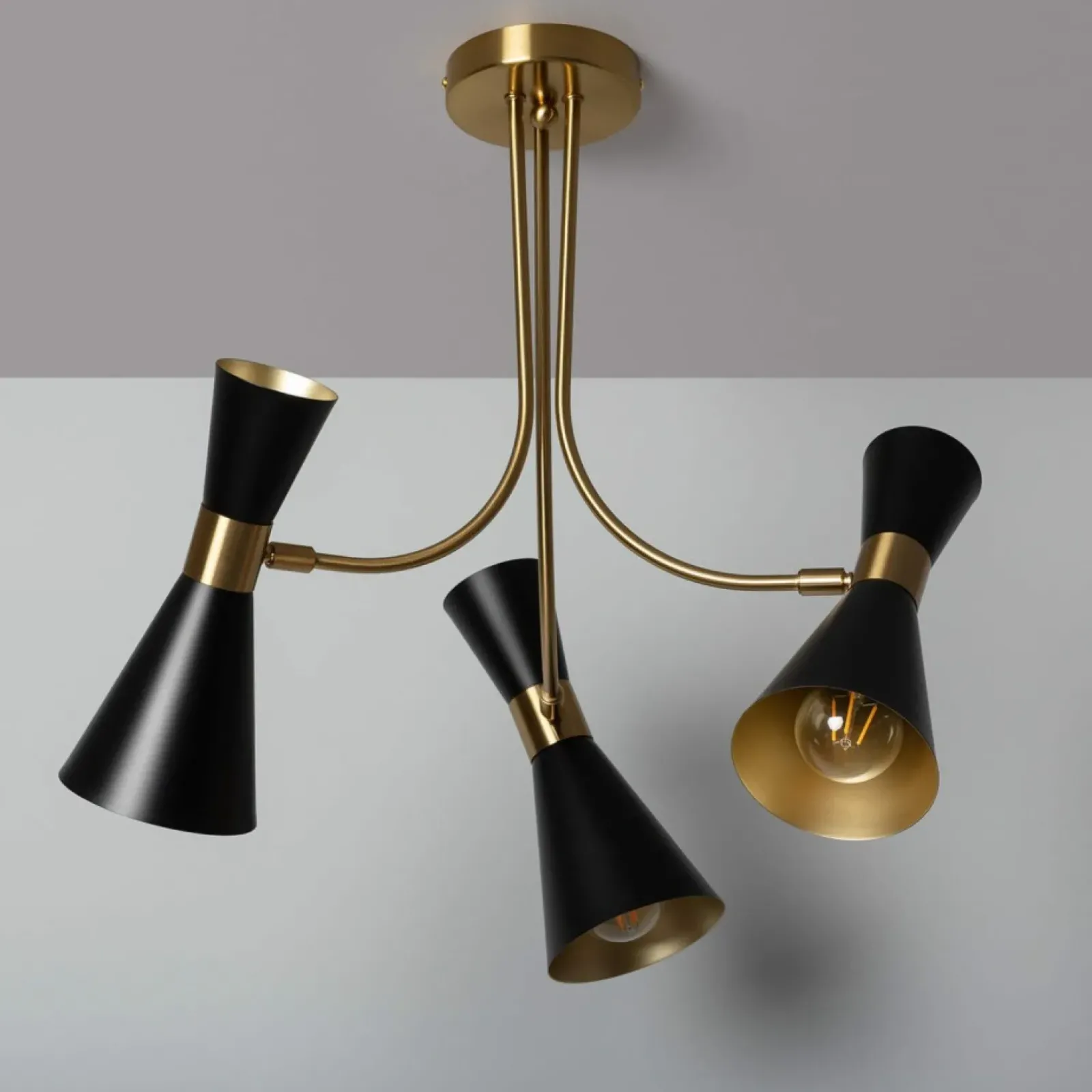 Sklep Kaja Efektowna lampa sufitowa do sypialni ABR-ZZSAL3XE27 SALVATORE | Kaja czarny Clearance