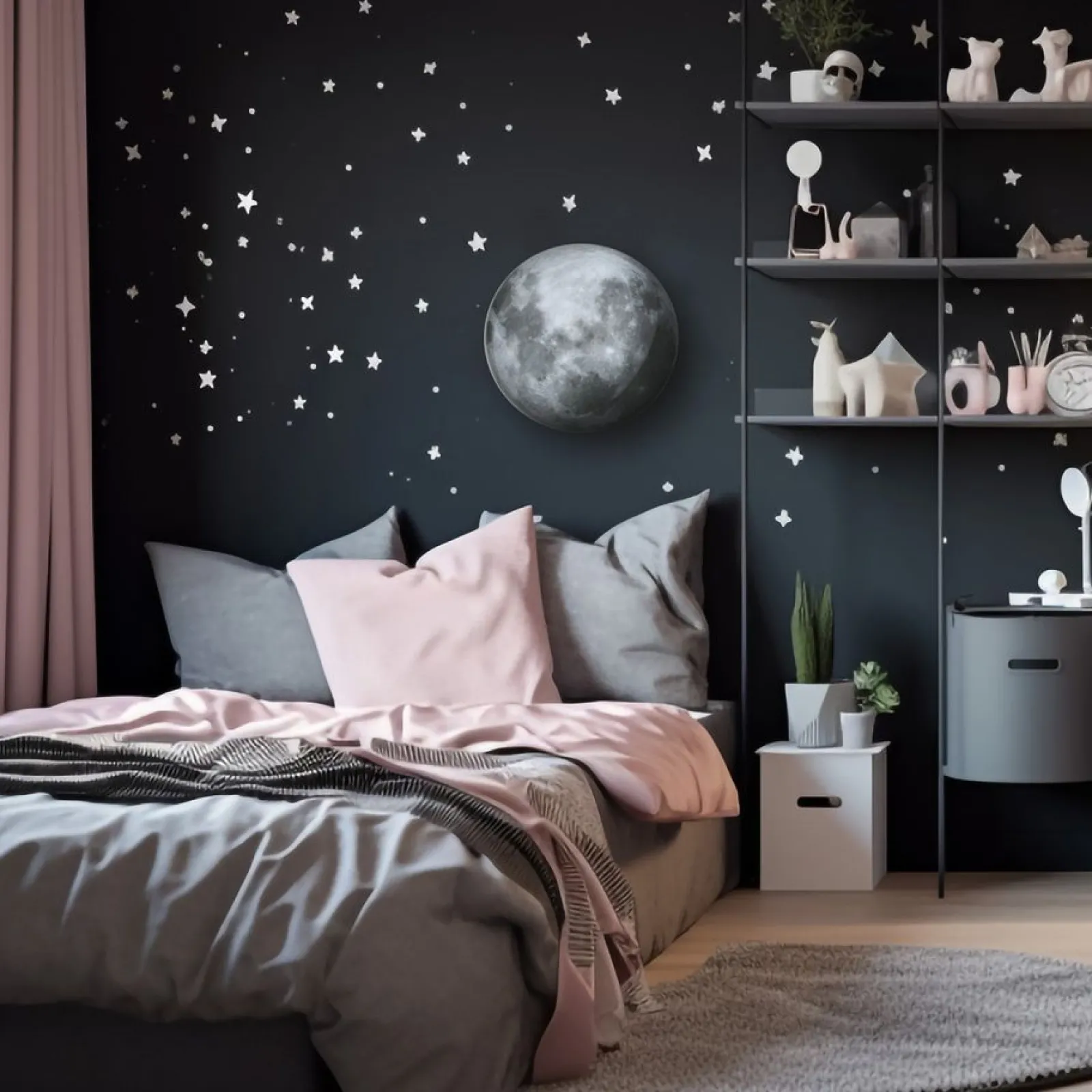 Sklep Kaja Efektowna lampa sufitowa, plafon księżyc LP-1106/1C LUNA | Kaja* Plafony Nowoczesne|Lampy Led