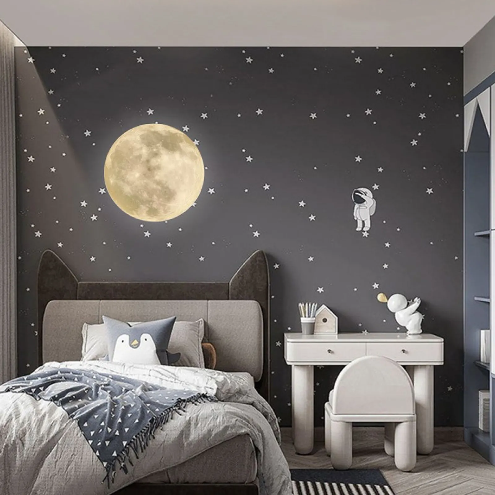 Sklep Kaja Efektowna lampa sufitowa, plafon księżyc LP-1106/1C LUNA | Kaja* Plafony Nowoczesne|Lampy Led
