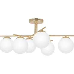 Sklep Kaja Efektowna lampa sufitowa w złotym kolorze K-5424 z serii REA Best