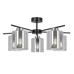 Sklep Kaja Efektowna lampa sufitowa ze srebrnymi elementami K-5527 z serii LUNA Flash Sale