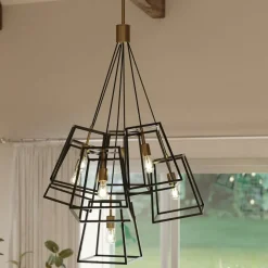 Sklep Kaja Efektowna lampa wisząca do jadalni HK-FULTON-7P z serii FULTON Fashion