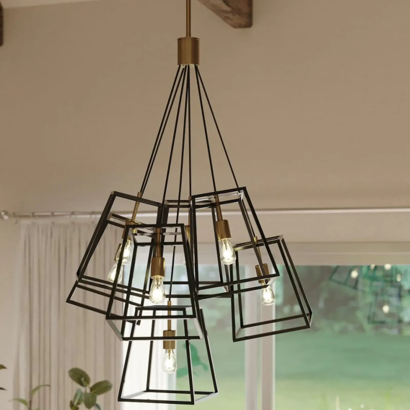 Sklep Kaja Efektowna lampa wisząca do jadalni HK-FULTON-7P z serii FULTON Fashion