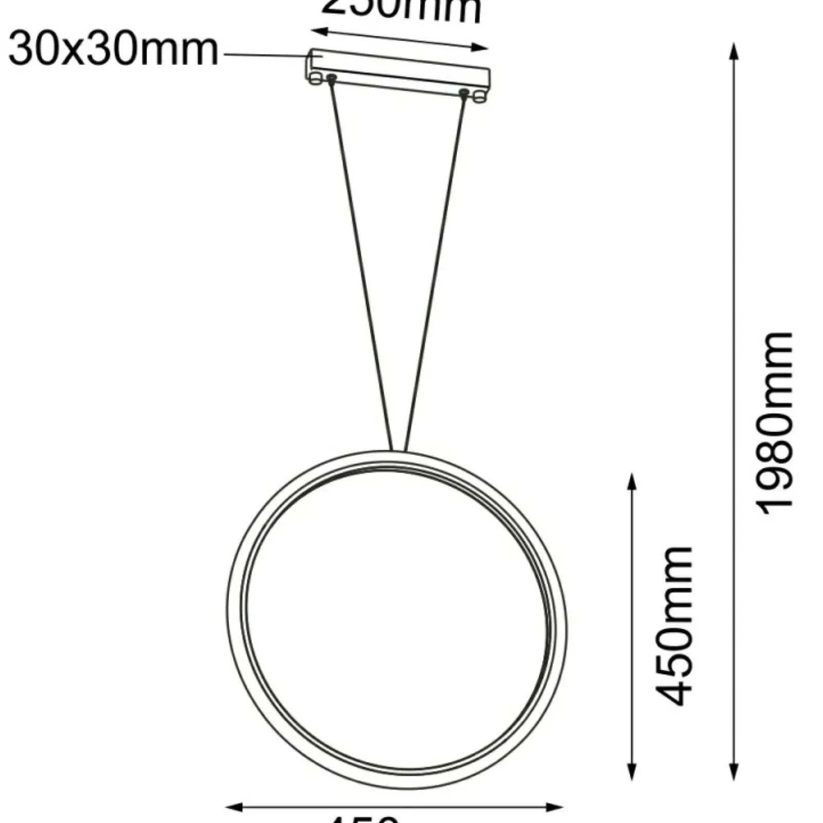 Sklep Kaja Efektowna lampa wisząca LED ⌀45cm 4000K ANT 5075 IKUNA | Kaja Cheap