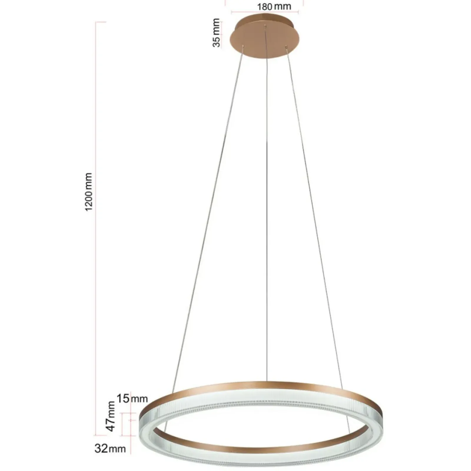 Sklep Kaja Efektowna lampa wisząca LP-033/1P L GD CRISTAL TRIANGLE MIDWAY | Kaja Flash Sale