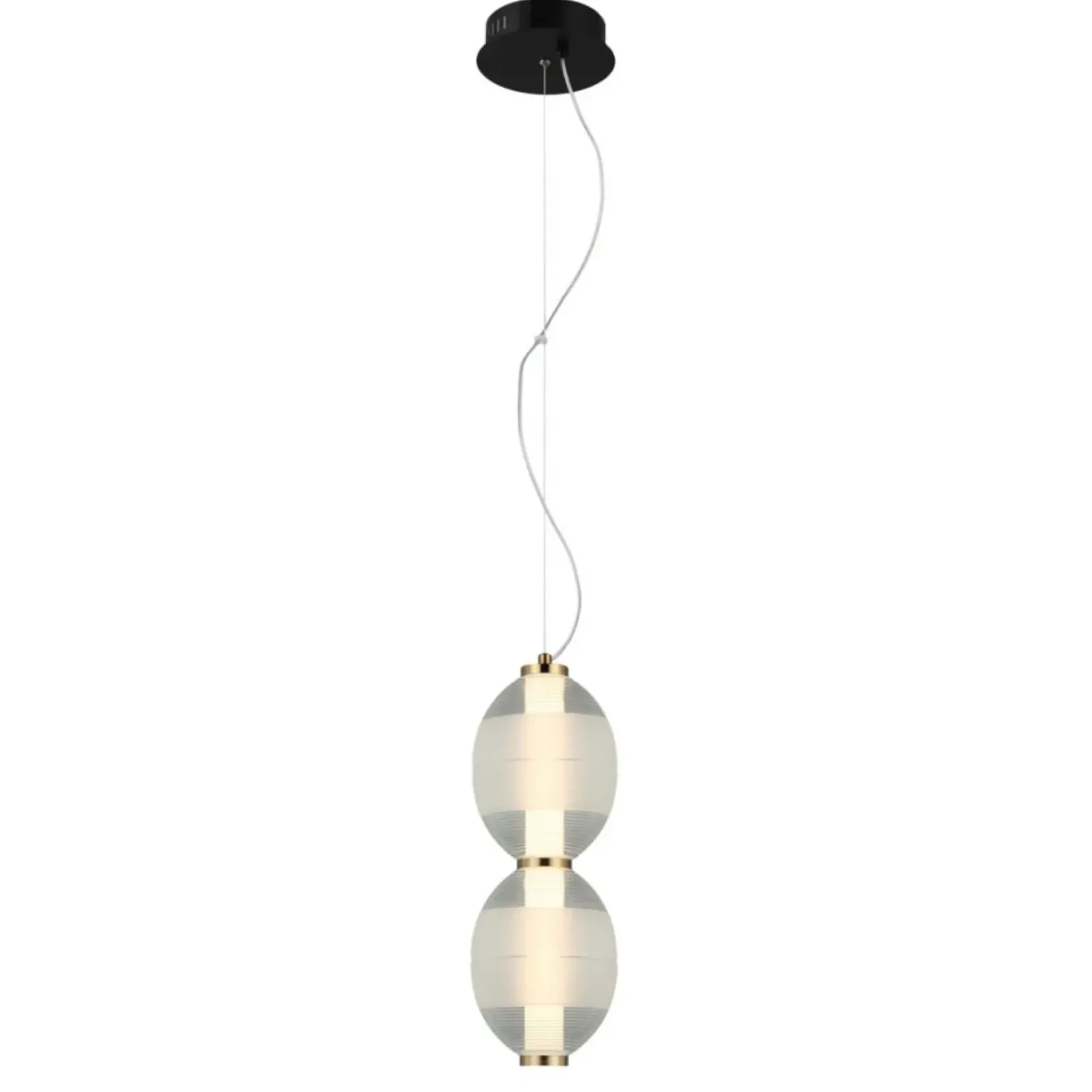 Sklep Kaja Efektowna lampa wisząca, pionowy zwis PND-45372-2-WH-CL RINOT | Kaja Store