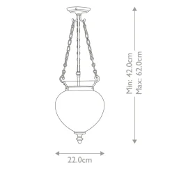 Sklep Kaja Efektowna lampa wisząca, srebrna FP-P-S-POL-NCKL z serii FINSBURY PARK* Randole Tradycyjne