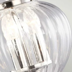 Sklep Kaja Efektowna lampa wisząca, srebrna FP-P-S-POL-NCKL z serii FINSBURY PARK* Randole Tradycyjne