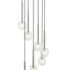 Sklep Kaja Efektowna lampa wisząca, srebrne dodatki SIG 40754 DAISY | Kaja Sale