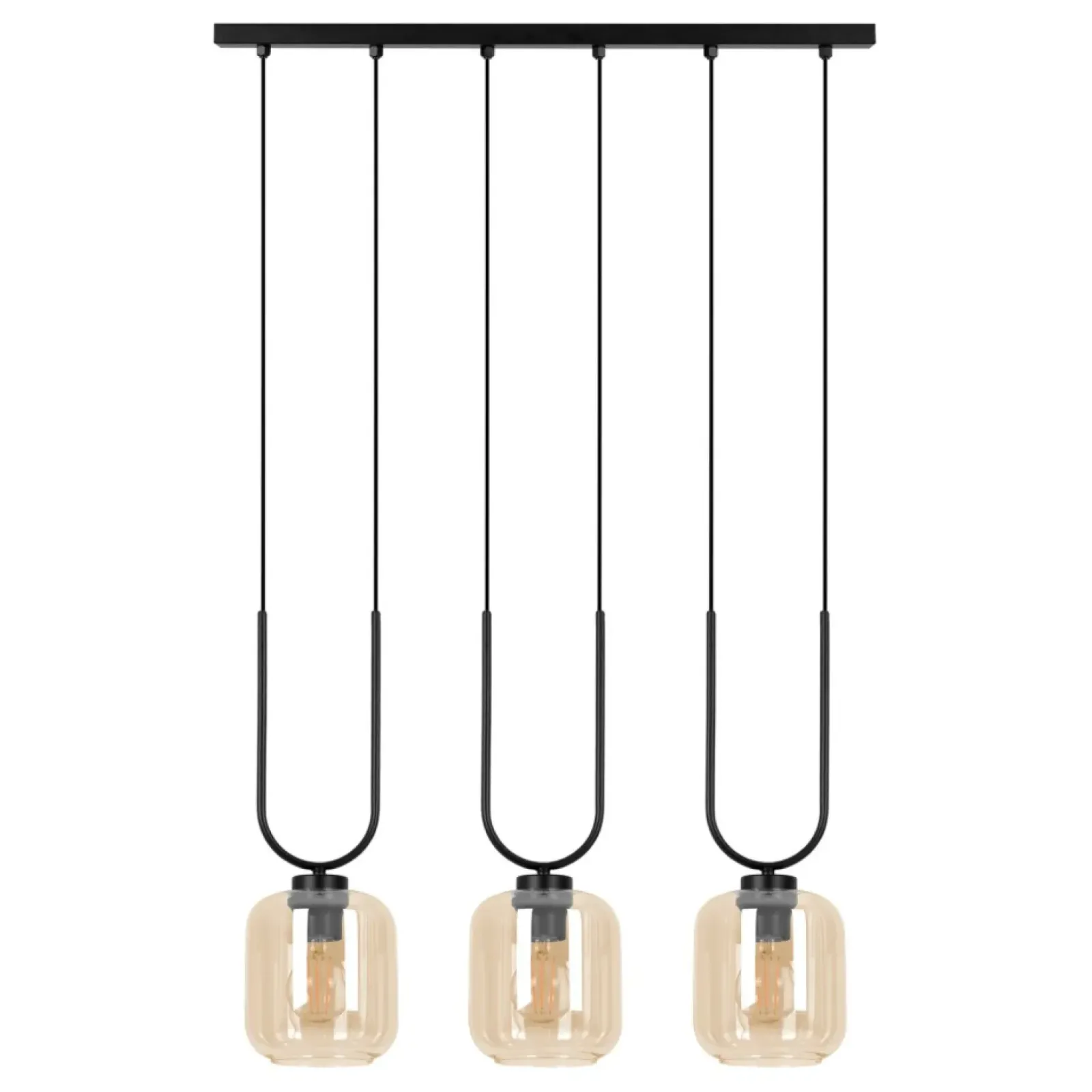 Sklep Kaja Efektowna lampa wisząca, trzy niezwykłe klosze K-5581 z serii CONI New