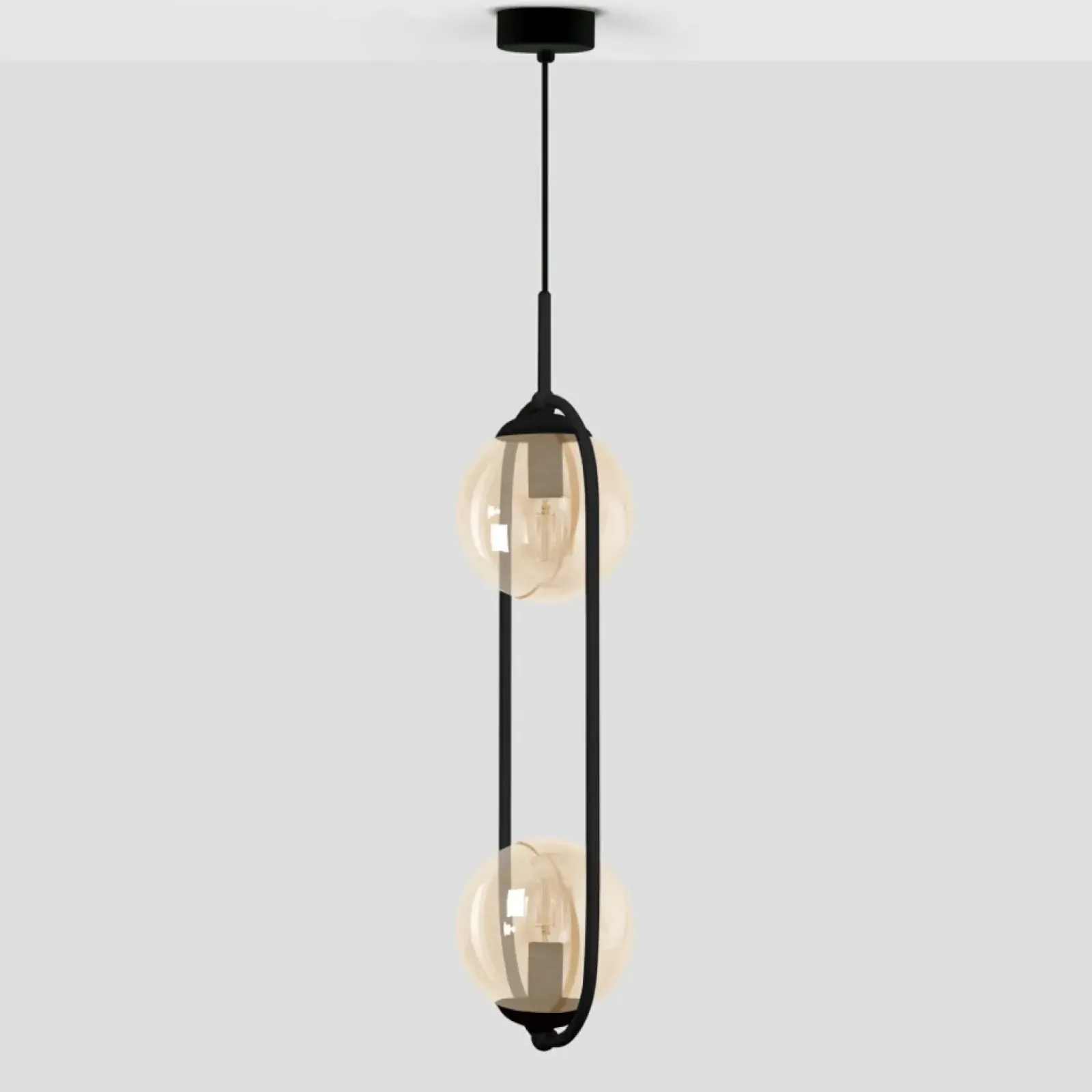 Sklep Kaja Efektowna lampa wisząca z bursztynowymi kloszami K-5121 z serii VENTA Flash Sale