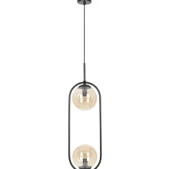 Sklep Kaja Efektowna lampa wisząca z bursztynowymi kloszami K-5121 z serii VENTA Flash Sale