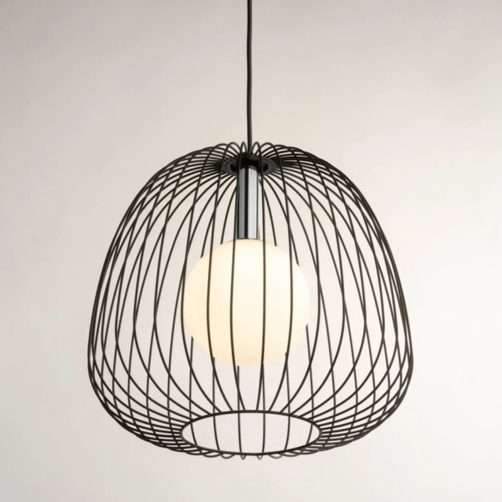 Sklep Kaja Efektowna lampa wisząca z drucianym kloszem SIG 40723 BELL | Kaja Sale
