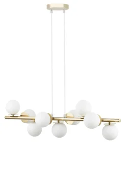 Sklep Kaja Efektowna lampa wisząca ze złotą oprawą SIG 40797 z serii AVOLA New